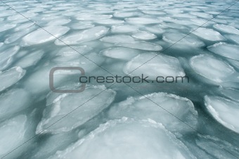 freezing ice
