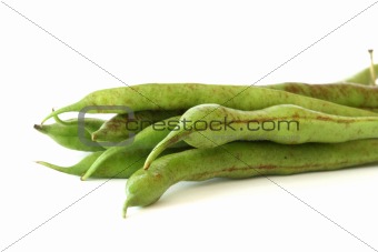 Green bean pods detail