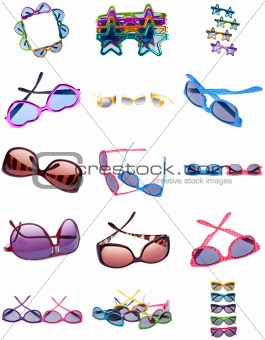 Collage Montage of Sunglasses