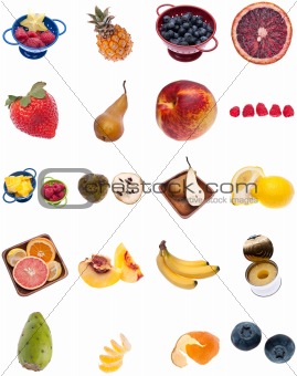 Collage Montage of Fruit
