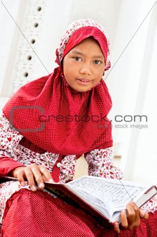 Girl Reading Koran