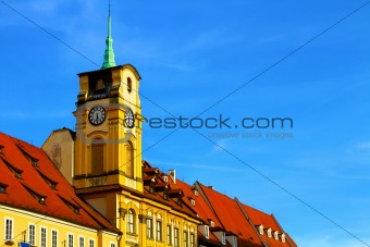 Bright photo of old building of Czech