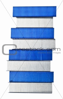 Stack of Blue Staples