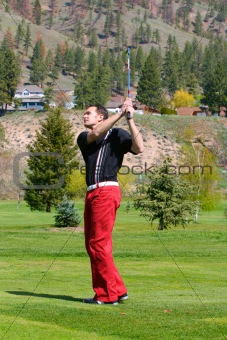 Young golfer