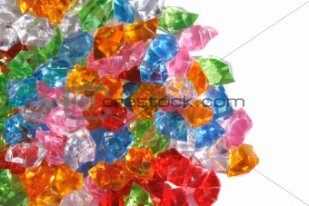 color plastic diamonds 