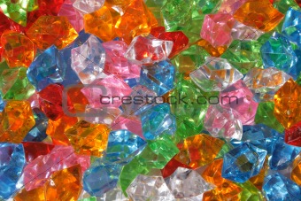 color plastic diamonds 