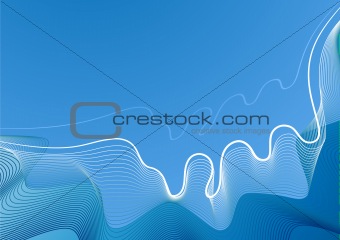 background abstract linear waves blue