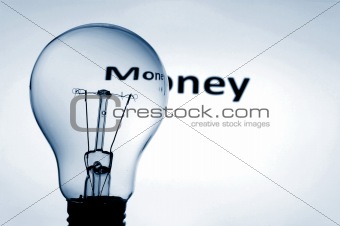 bulb and money