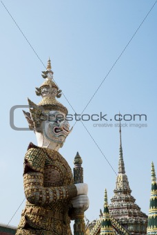 giant guarding an Palace in Thailand