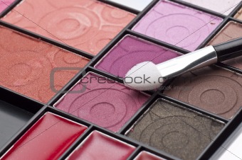 Close Up of Cosmetic Palette