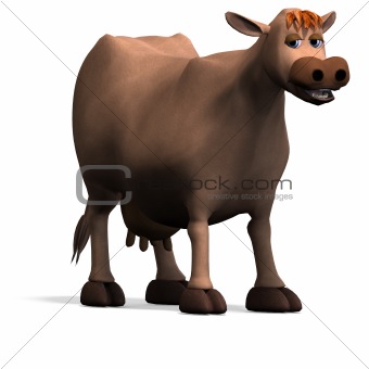 cute and funny cartoon cow
