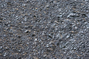 crumpled aluminium foil