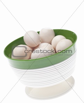 Bowl of Boiled Quail Eggs