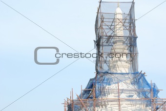 Repairing temple