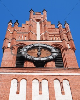 Top of tower with clock