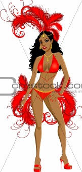 Carnival Red Girl