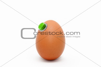 Egg with button