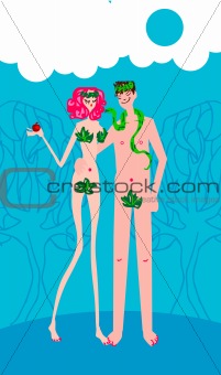 Adam & Eve woman and man