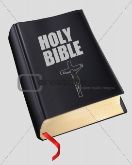 Bible with the red tab 