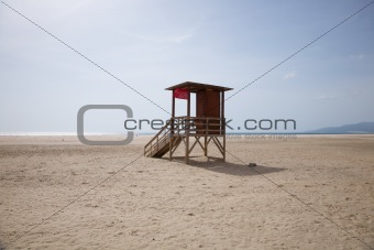 beachguard tower at Tarifa beach