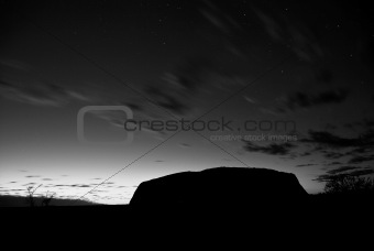 Lights of Ayers Rock, Australia