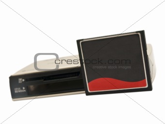 Card reader and memory card