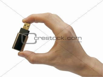 Hand with usb flash memory 