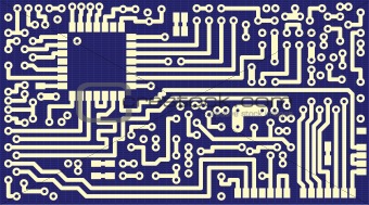 Background for business cards - circuit board