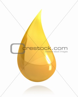 Shiny drop of honey or oil 