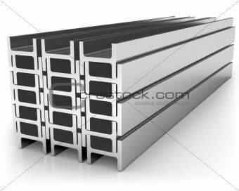 Stack of iron joists