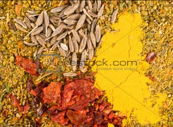 Zira seeds and curry