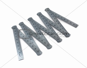 stainless folding ruler