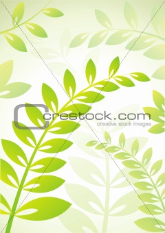 Background with plants