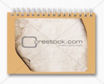   notebook isolated on white background 
