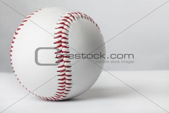 Baseball ball on the white table