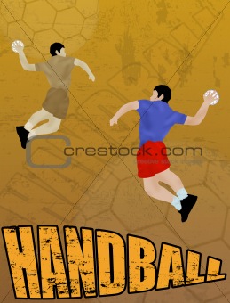 Handball abstract background