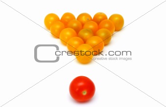 yellow fresh tomatoes as a snooker