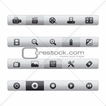 Interface Icons - Film Equipment Gray