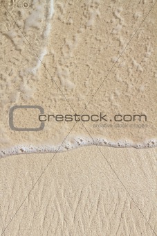 Caribbean clear beach sand texture shore wave