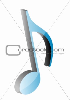 3D music note