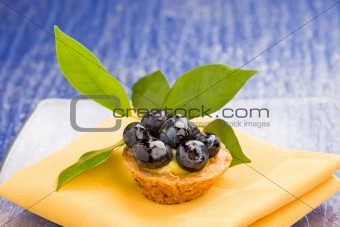 Pastries with blueberries