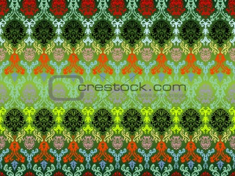 colored seamless flowers pattern