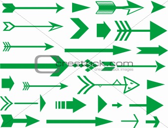 lots of arrows vector illustration