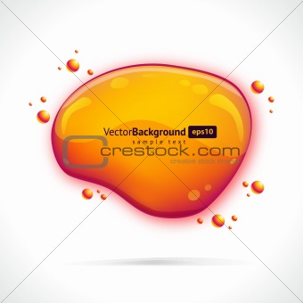 Abstract glossy speech bubble vector background