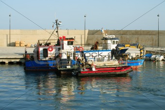 Fishing boat at harbor