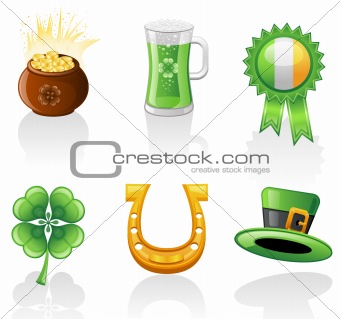 St. Patrick's Day icon set