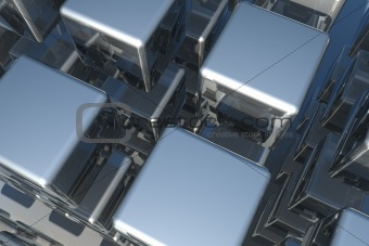 Abstract 3d illustration of cubes