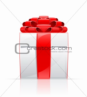 gift box with red bow