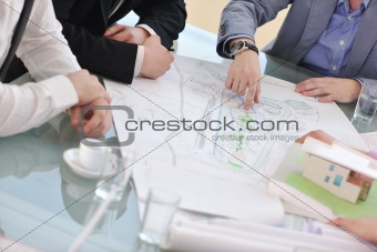 architect business team on meeting
