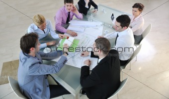 architect business team on meeting